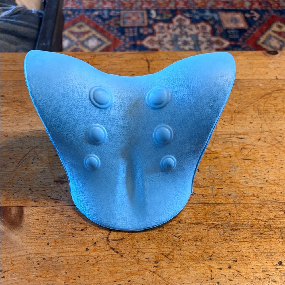 Blue Ergonomic Back/Seat Support Cushion